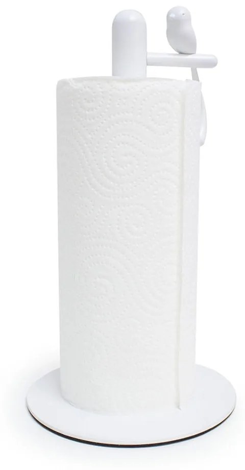 Бял държач за кухненски кърпи ø 16 cm Birdie - Balvi