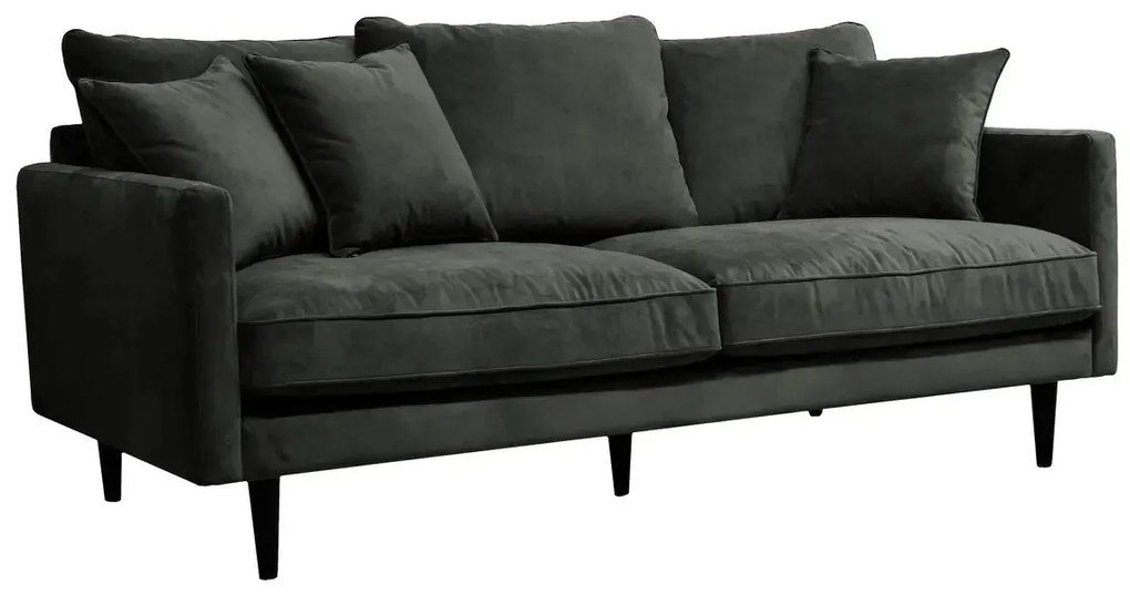 Триместен диван atmosphera Candice, 194x96x85 cm - Графит