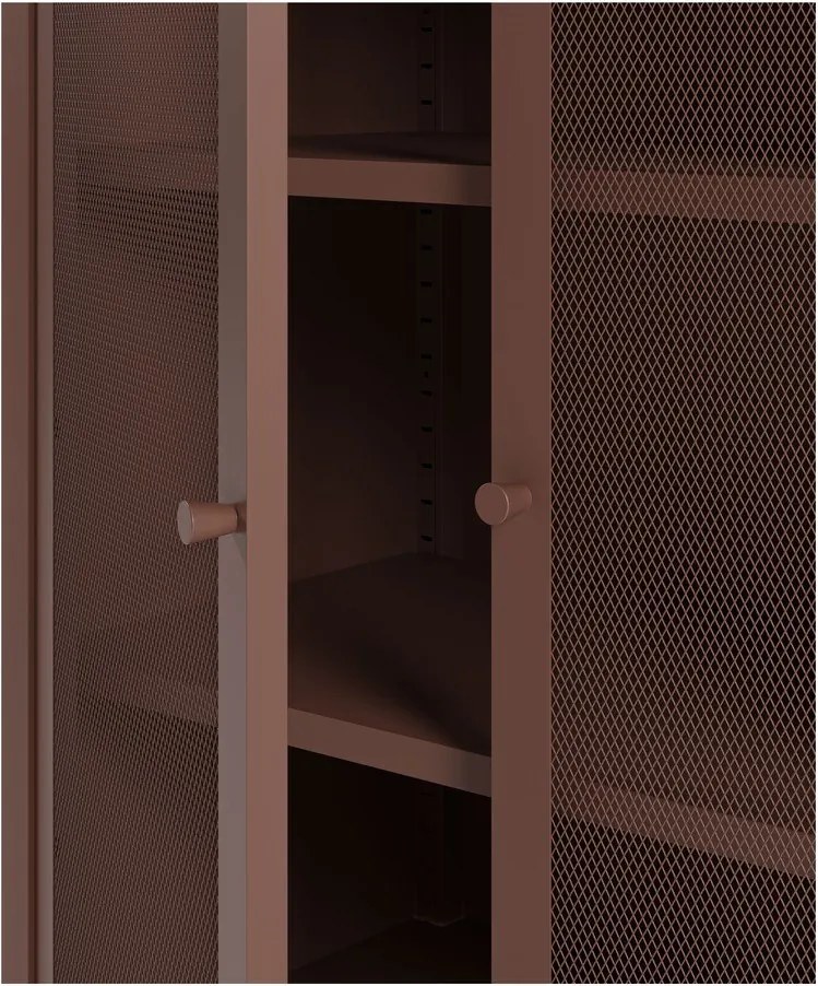 Бордо метално шкафче 70x100x40 cm Fayna – Marckeric