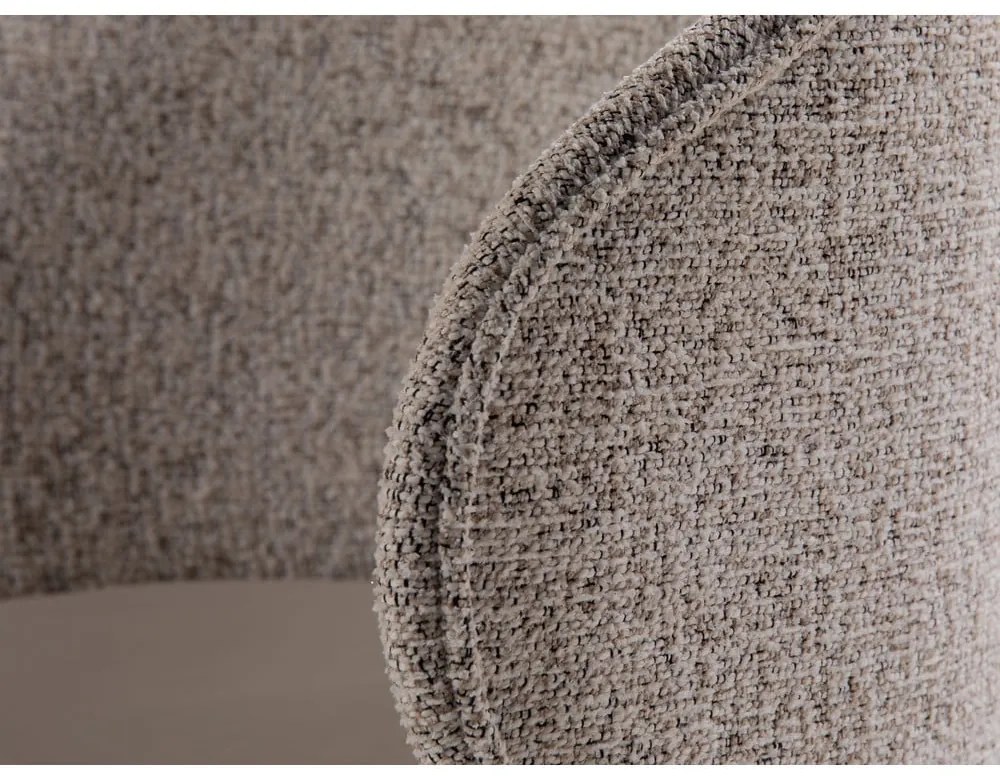 Бежово кадифено кресло Inez – Micadoni