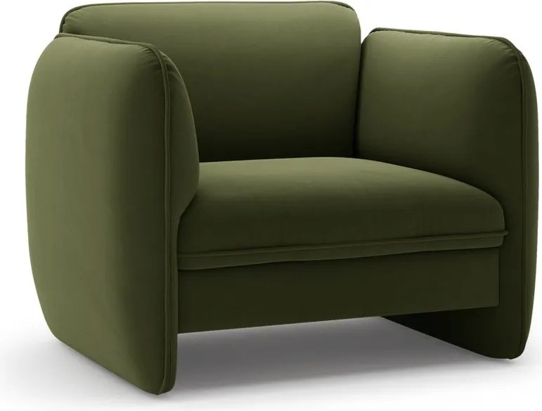 Зелено кадифено кресло Georgia – Micadoni