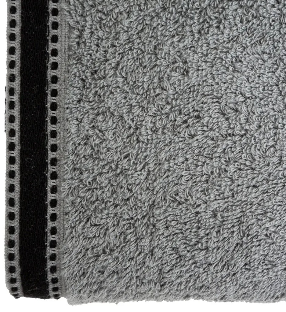 Хавлия за баня atmosphera Joia, Памук, 100x150 cm - Тъмносив