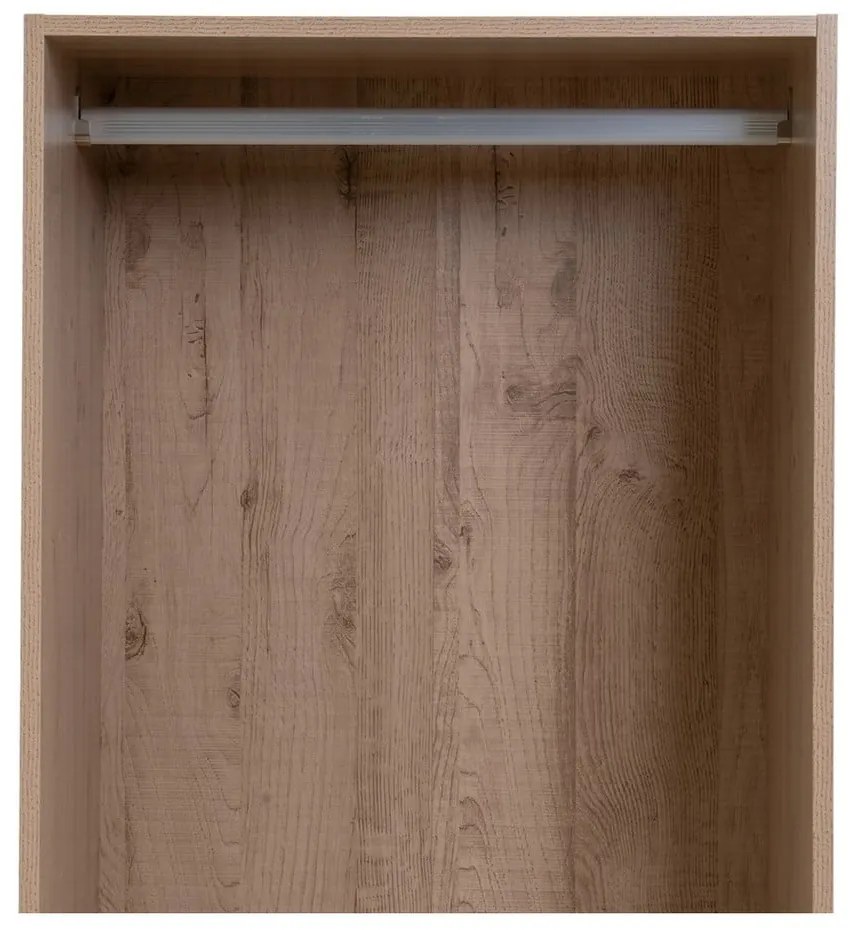 Отворен модулен шкаф от декор от дъб в естествен цвят 60x180x45 cm Modular – Casa Selección