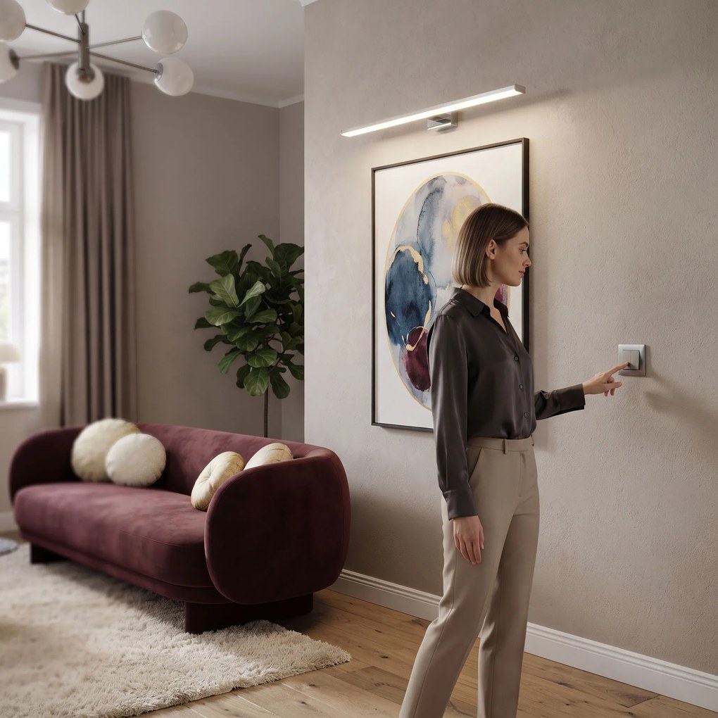 АПЛИК ЗА БАНЯ LED 8W 40CM APP368-1W CHROM