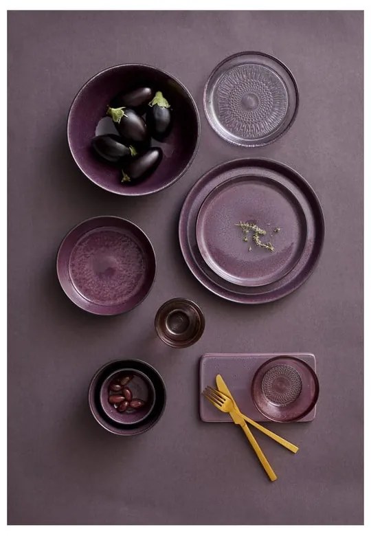 Черна/лилава глинена купичка 1 l Gastro Black/Purple – Bitz