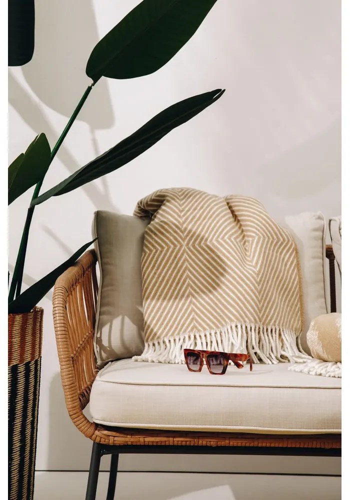 Бежови градински мебели от изкуствен ратан Vistdal - Bonami Essentials