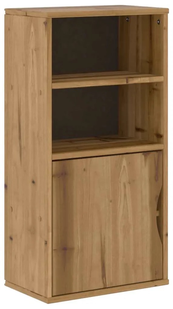 4103595 vidaXL Страничен шкаф ODDA 40x24x79 cm масивна дървесина бор