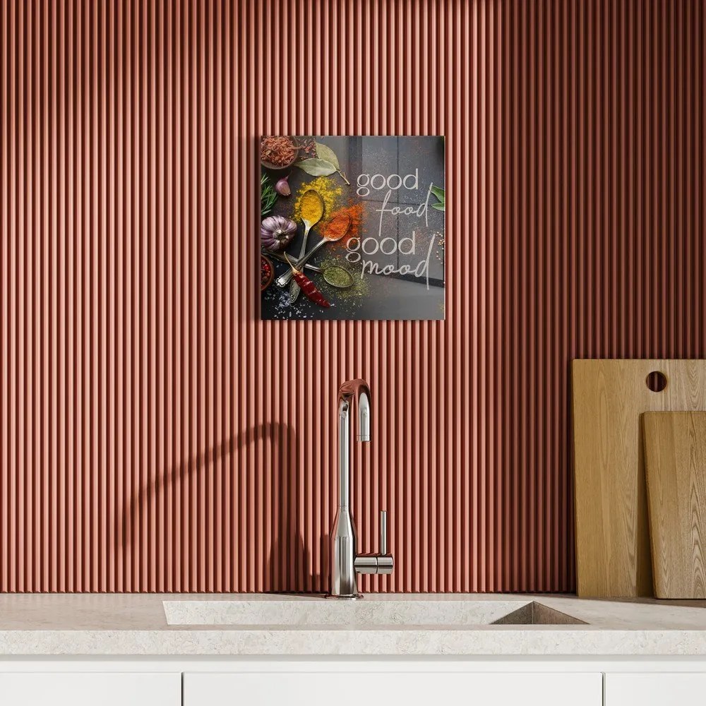 Картина върху стъкло 30x30 cm Mood – Styler