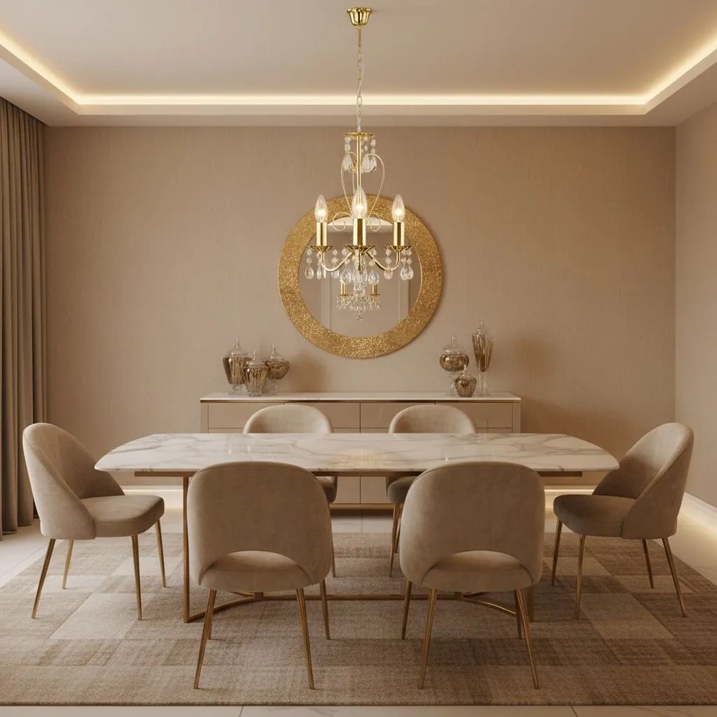 ЛАМПА EBT012-3CP GOLD