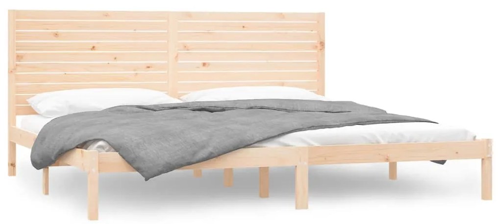 3104623 vidaXL Рамка за легло, масивно дърво, 180x200 см, Super King Size