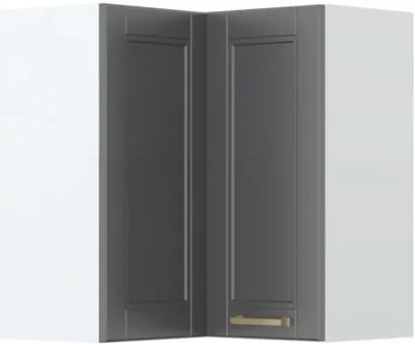 Висящ ъглов шкаф Tahoma V7-UG-2K-Graphite