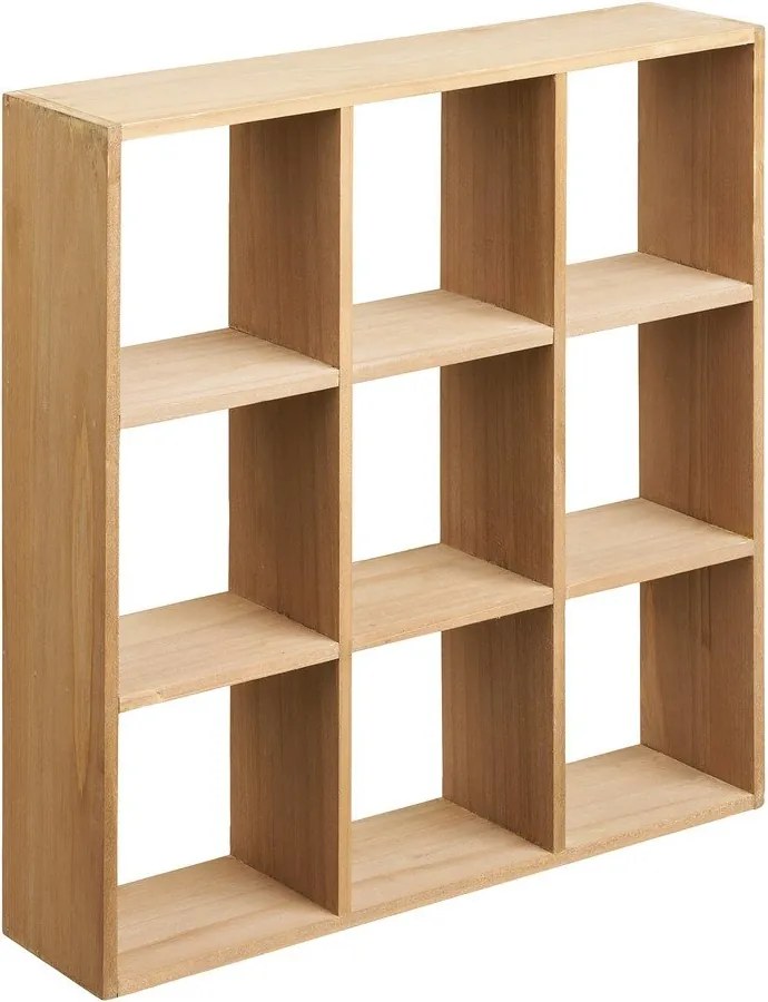 На няколко нива стенен рафт от масивен бор в естествен цвят 46 cm Moss – House Nordic