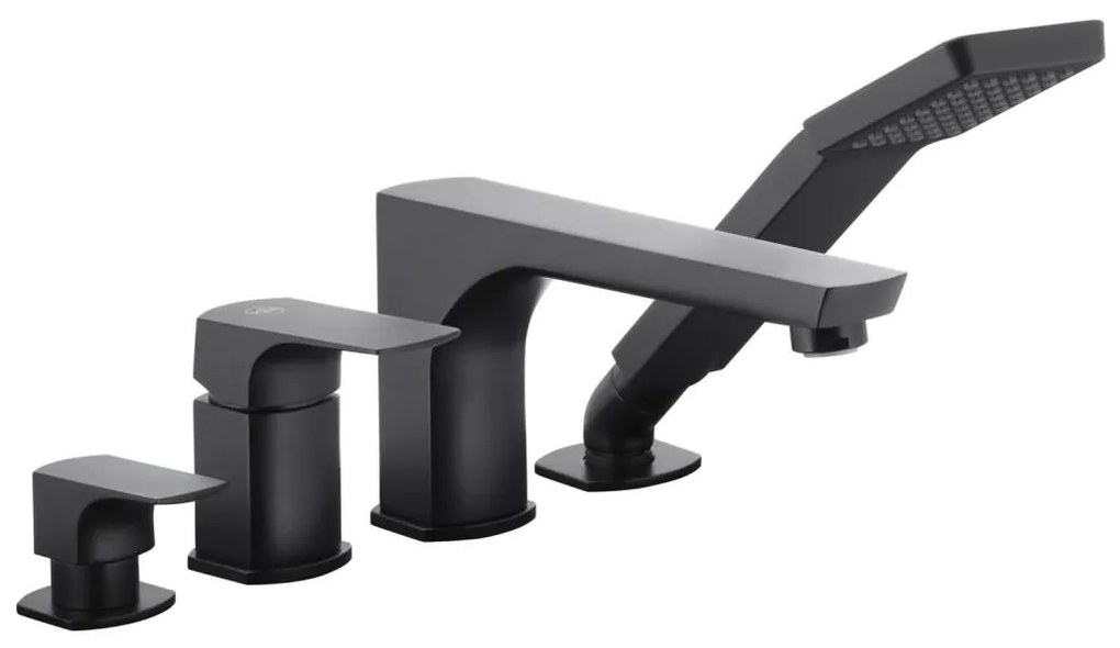 KFA Armatura 5535-210-81 - Кранче за баня 4 отвора MOKAIT месинг/матов черен