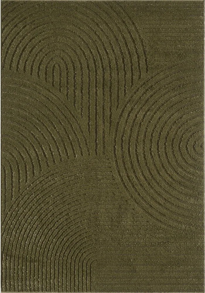 Тъмнозелен килим 160x230 cm Whirl – ESTE