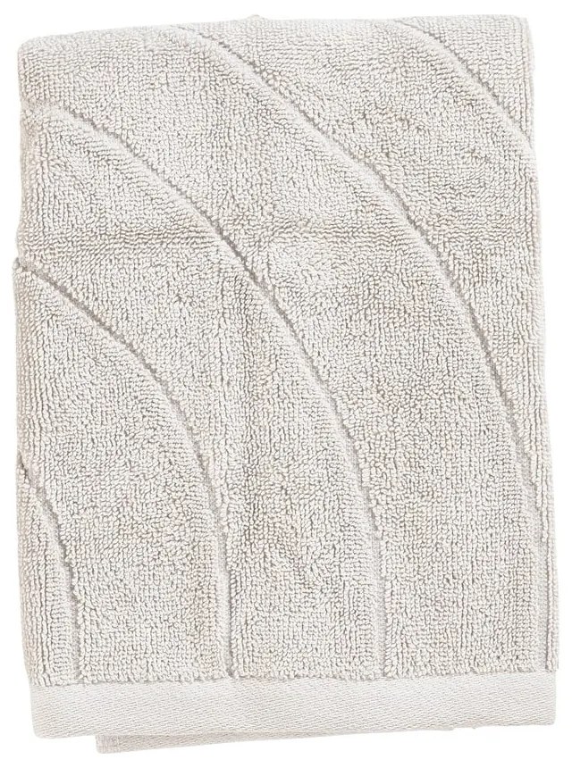 Светлосива памучна кърпа от тери 50x70 cm Time – Zone