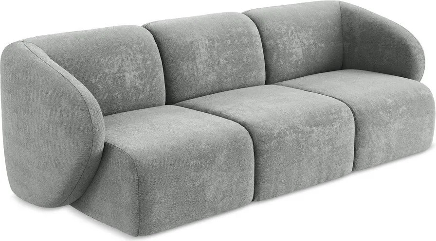 Сив шенилов диван 244 cm Lani – Makamii