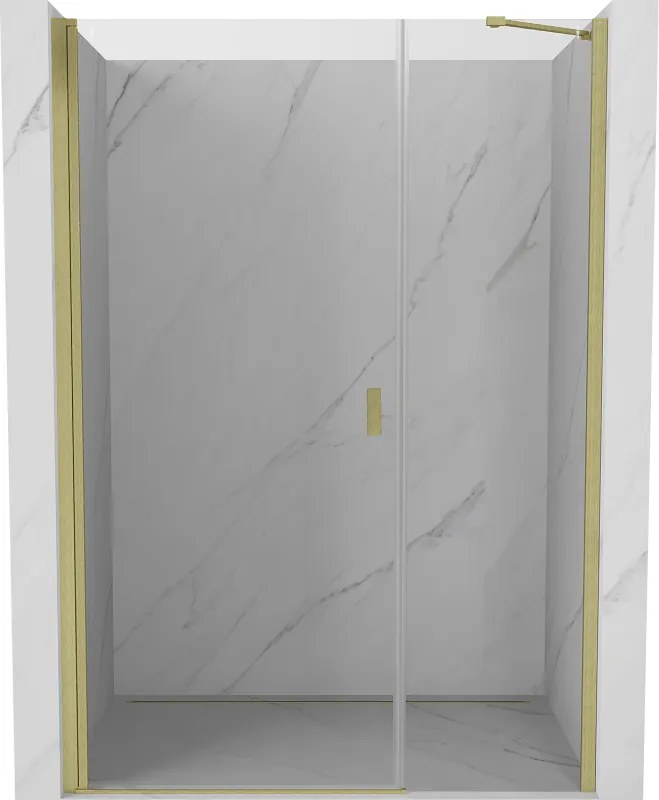 Mexen Mist-B врата за душкабина въртящи се 115 cm, прозрачни, златни четка - 8A2-115-001-55-00