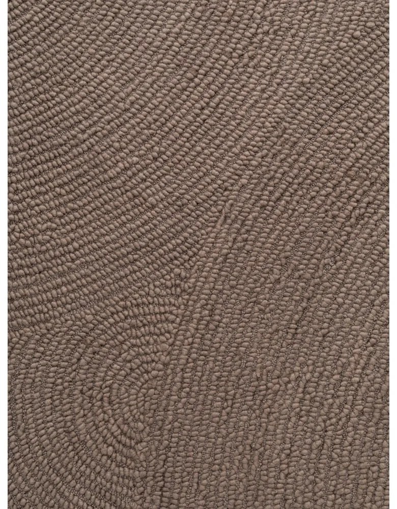 Ръчно изработен вълнен кръгъл килим в кафяво-сив цвят ø 200 cm Eleni Taupe – Hanse Home