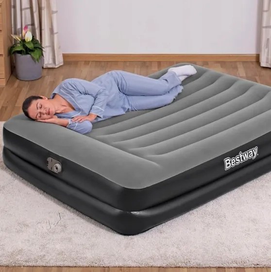 Надуваем матрак за двама 203 x 152 x 46 cm с вградена помпа
