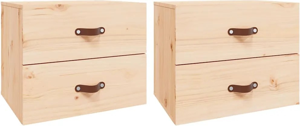820977 vidaXL Нощни шкафчета за стенен монтаж, 2 бр, 50x36x40 см