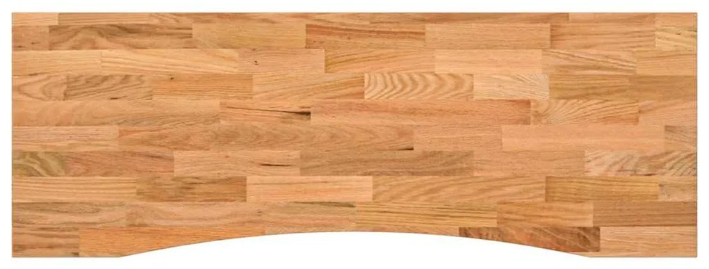 4009025 vidaXL Плот за бюро, светлокафяв, 140x60x2,5см, дъб масив, правоъгълна