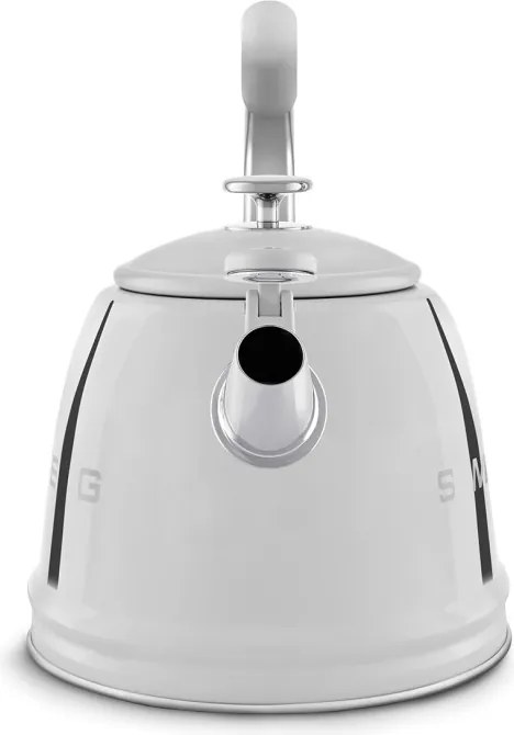 Свирещ чайник Smeg WKF01SS, 2.3 л,Индукция, Ненагряваща се дръжка, Стомана, Сребрист