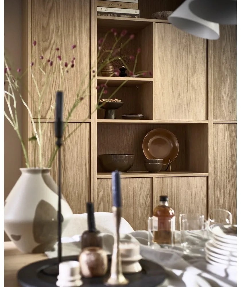 Модулна библиотека от декор от дъб в естествен цвят 157x199 cm Modulair – vtwonen