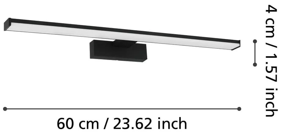 Черна LED стенна лампа PANDELLA 1 – EGLO