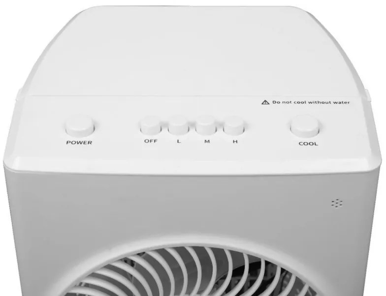 Охладител за въздух и овлажнител Elite ACS-2595, 60W, За помещения до 20 м2, 5.5 л, 3 скорости, 760 м3/ч, Таймер, Бял