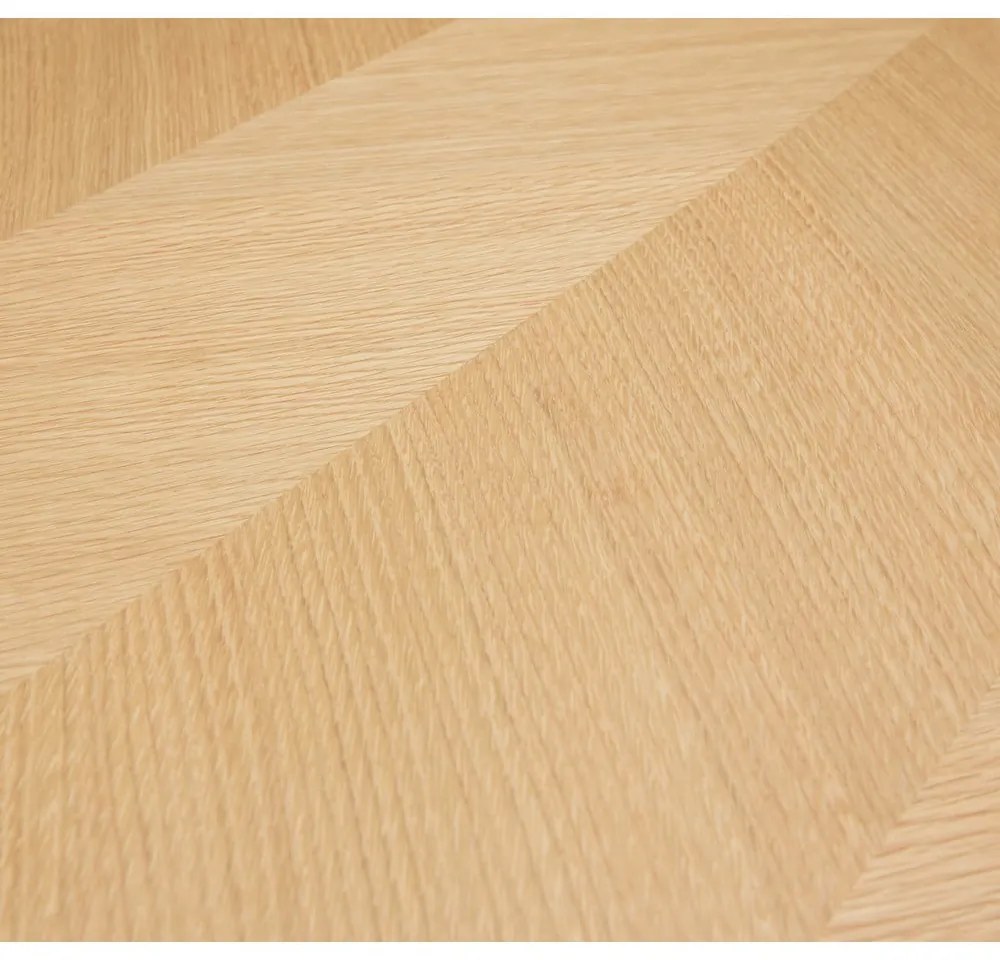 Трапезна маса от декор от дъб в естествен цвят 80x160 cm Herringbone – Hübsch