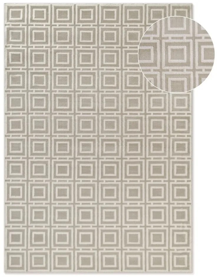 Кремав килим 120x170 cm Perles Howlite – Elle Decoration