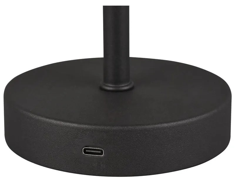 Матовочерна настолна LED лампа с възможност за димиране (височина 30 cm) Jeff - Trio