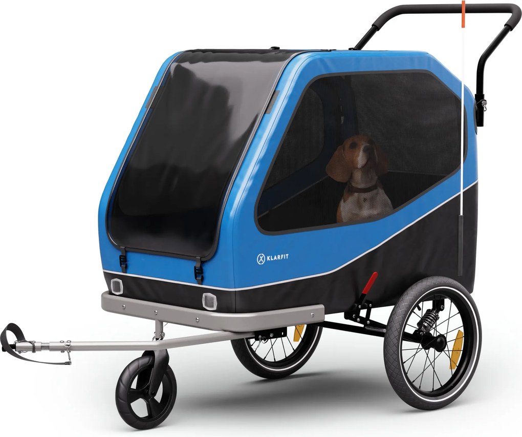 KLARFIT Goldie Buggy, ремарке за велосипед, 324 л, макс. 40 кг, сгъваем, устойчив на атмосферни влияния
