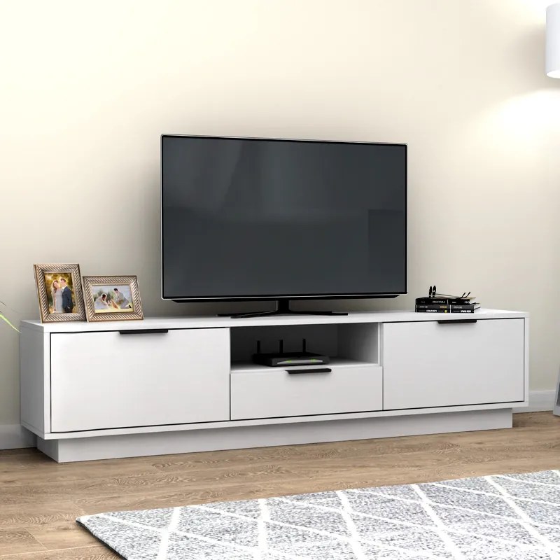 Телевизионно обзавеждане Mensa в бял цвят 180x35x43см.