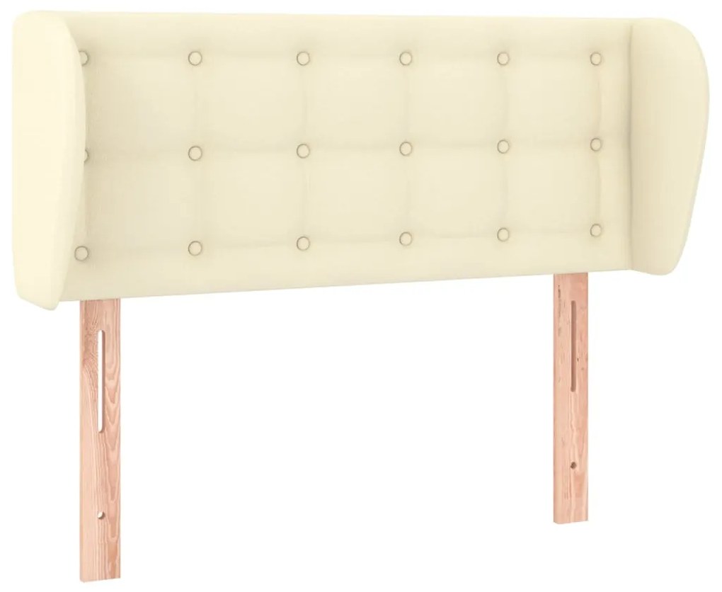 3117224 vidaXL Горна табла с уши, кремава, 93x23x78/88 см, изкуствена кожа
