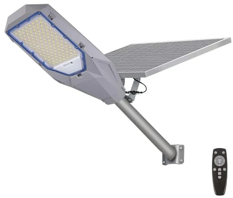 LED регулируем прожектор със соларен панел LED/200W/20000 mAh 6500K IP65 сив