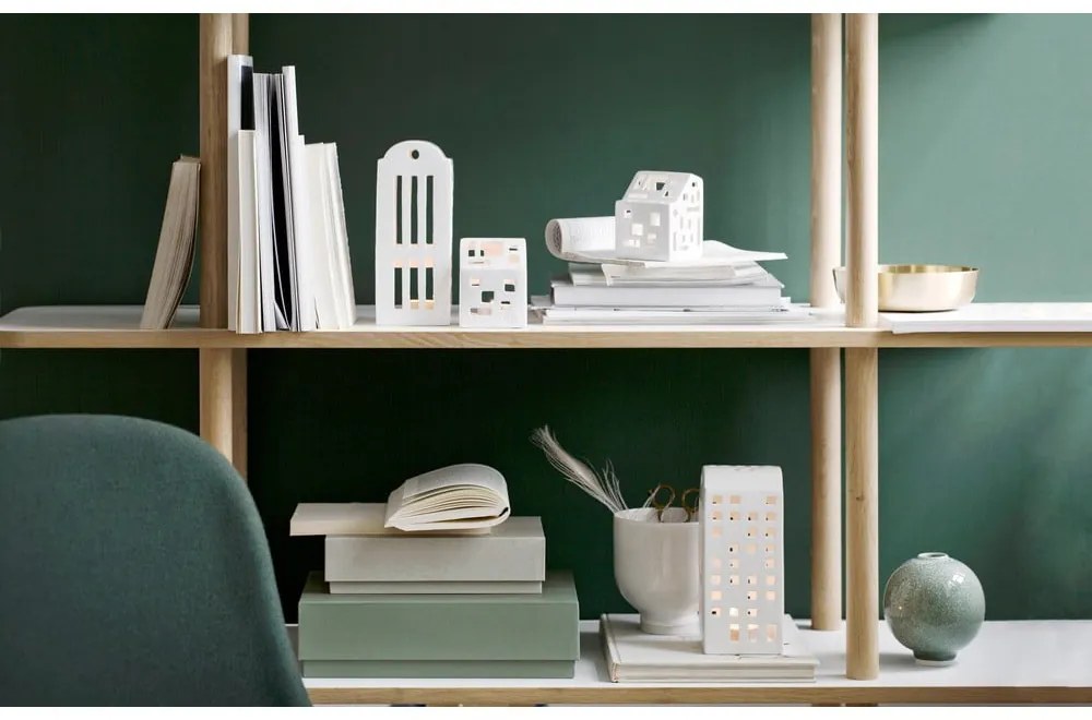 Бял керамичен свещник Urbania Lighthouse Functio - Kähler Design