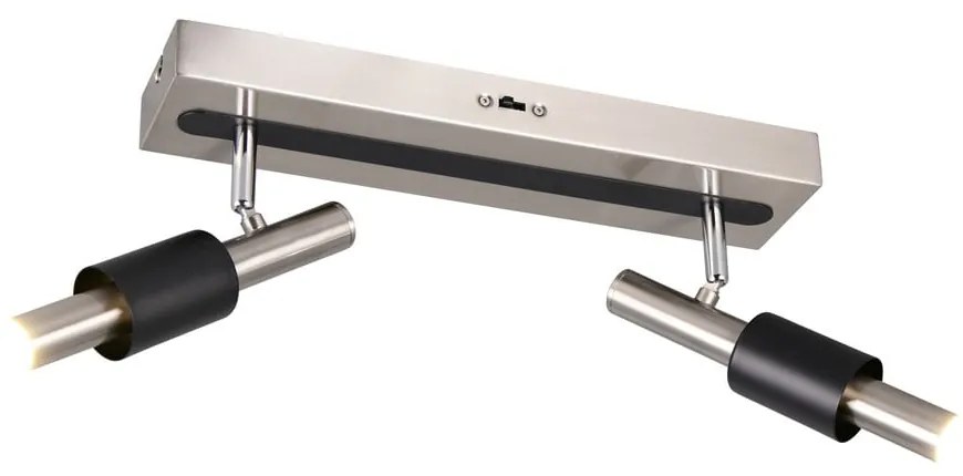 LED прожектор в черен и сребрист цвят 20,5x42 cm Ikaris – Trio Select