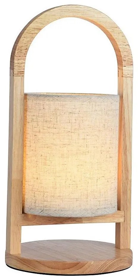 LED регулируема настолна лампа с докосване, 1,5W, 3000K, 1800 mAh, бежова