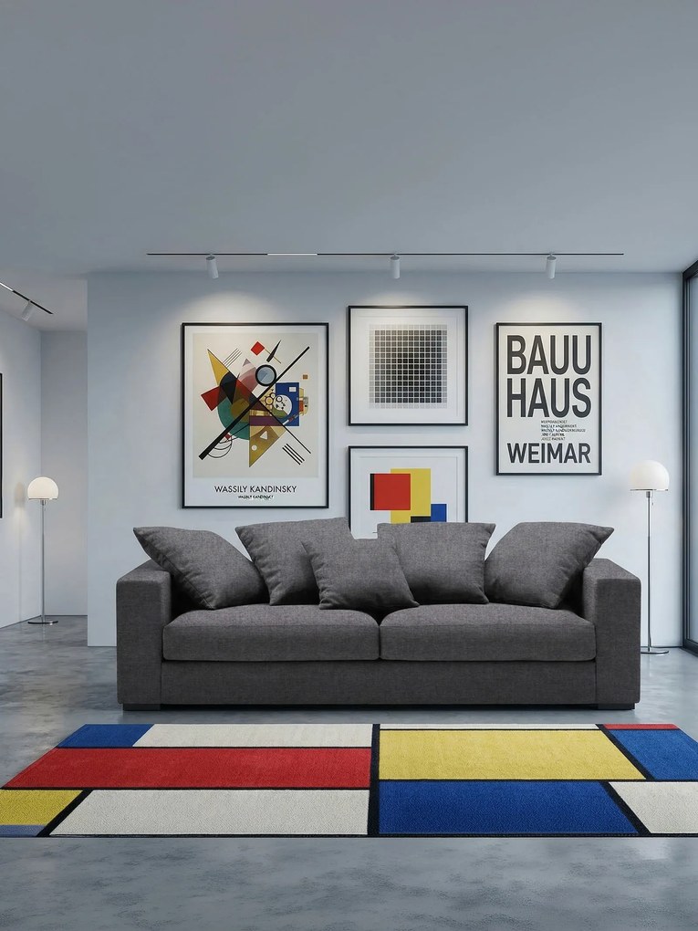 Диван Pilo двуместен-140φ 90β εκ.-Γκρι