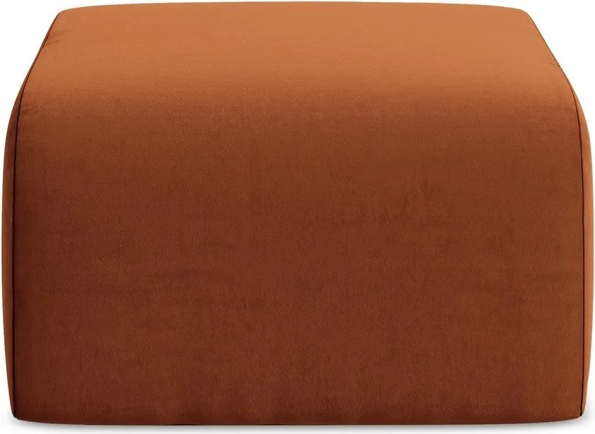 Теракотена кадифена табуретка Lani – Makamii