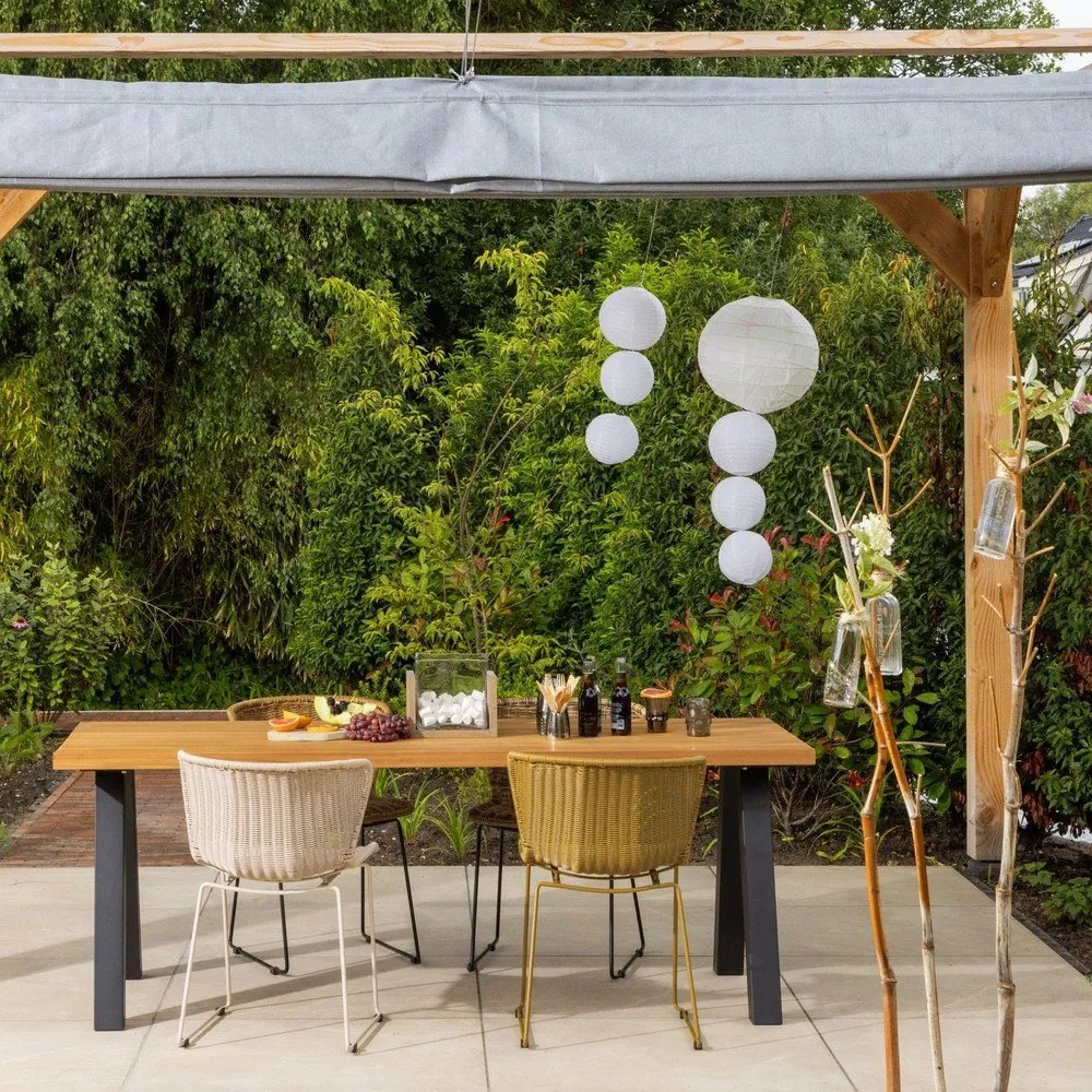 Бежови градински столове в комплект 2 бр. от изкуствен ратан Wings – WOOOD