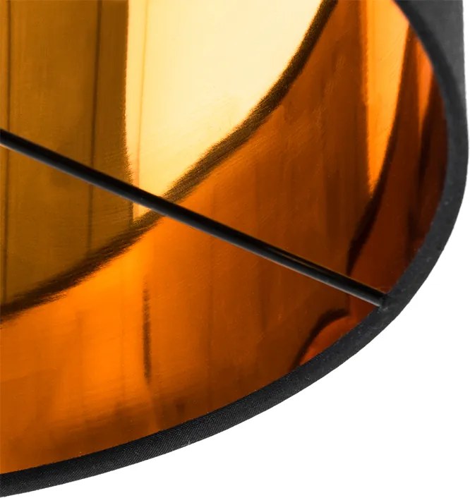 Смарт подова лампа черна със златист кръг вкл. WiFi A60 - VT