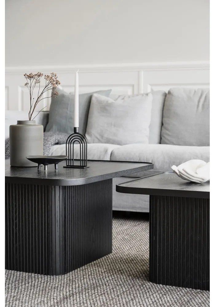 Масичка за кафе от черен дъб 80 x 80 cm Sullivan - Rowico