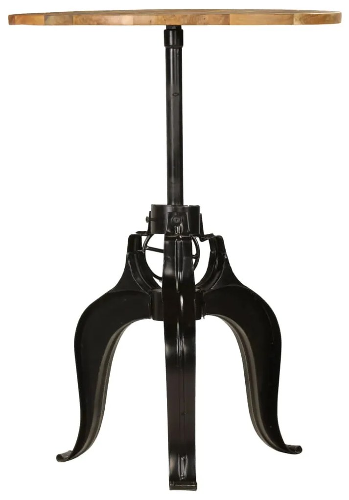 245268 vidaXL Бар маса, мангово дърво масив, 75x(76-110) см