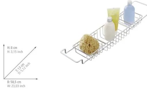 Органайзер за баня от неръждаема стомана Bringing, дължина 58,5 cm - Wenko