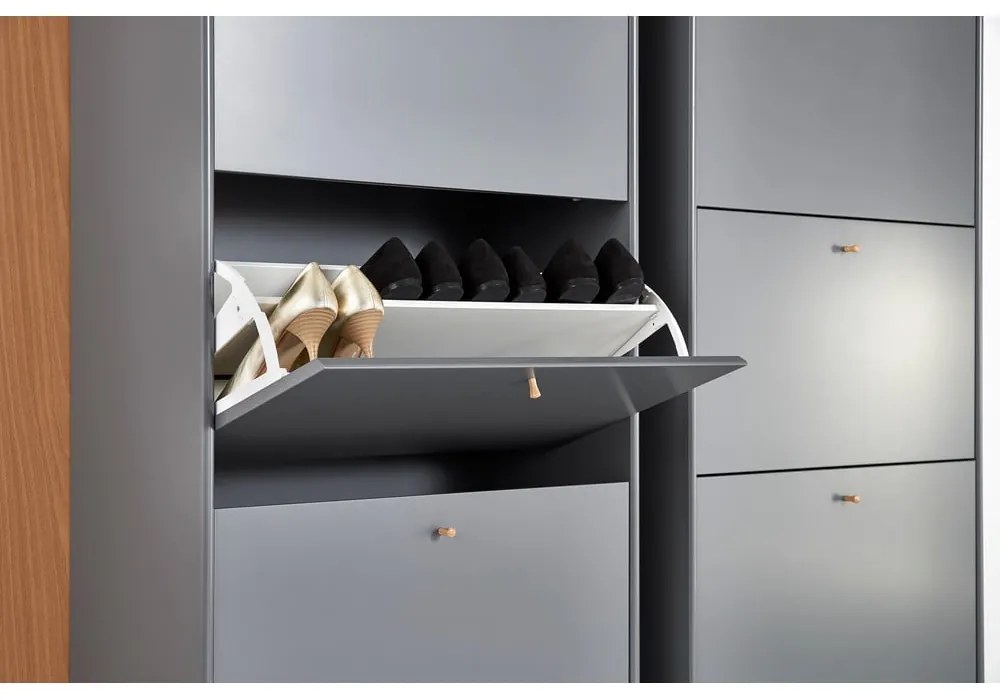 Сива закачалка за обувки с панти Mistral - Hammel Furniture