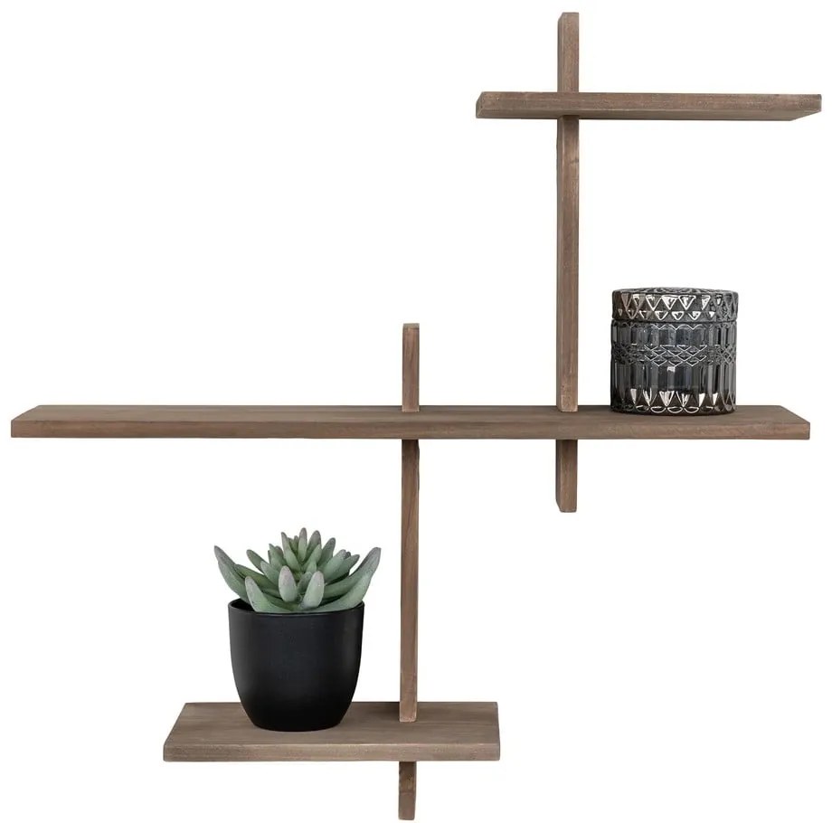 Двуетажен рафт от борова дървесина в естествен цвят Gavi - House Nordic