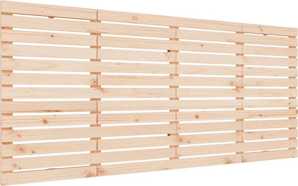 824688 vidaXL Стенна табла за спалня, 156x3x91,5 см, борово дърво масив