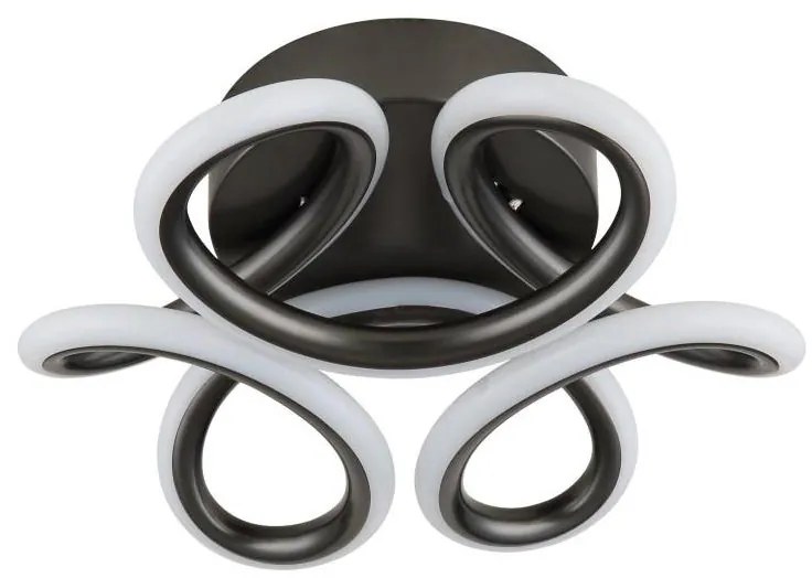 Globo 67386-24A - LED таванно осветително MELISAND LED/24W/230V Ø26 см черно